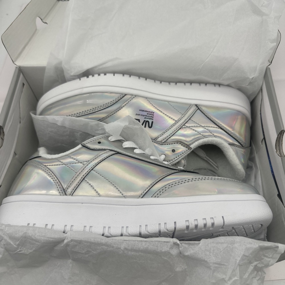 NASA Shiny Iridescent Shoes Womens Capsule Astronaut Space reflective - Size 9.5